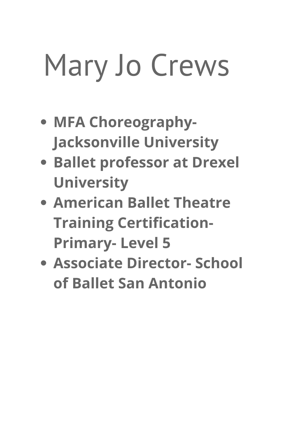 Mary Jo Crews