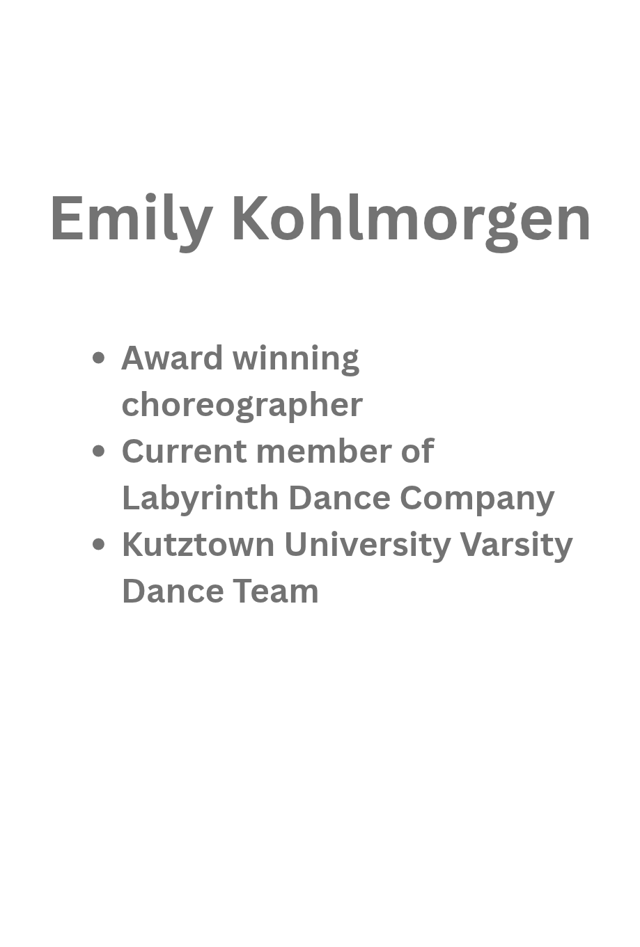 Emily Kohlmorgen