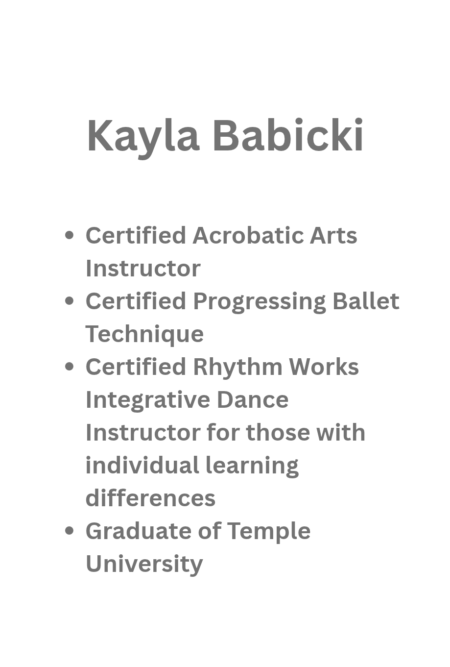 Kayla Babicki
